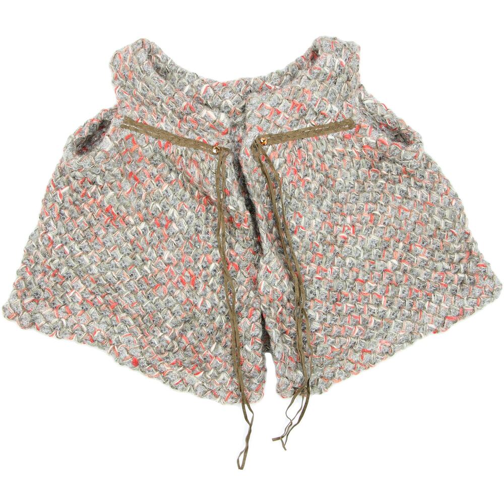La Stupenderia Wool Blend Metallic Knit Italy Cardigan Vest Jacket 24 Month
